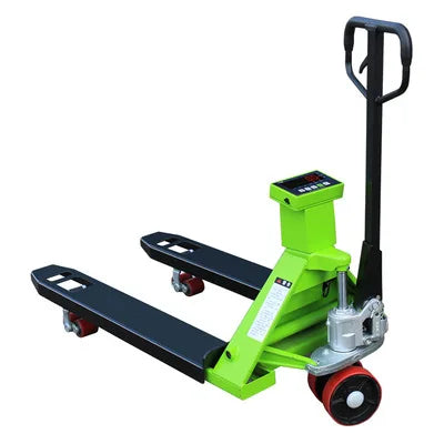 2t 3t Fork Lift Adjustable Pallet Jack Manual Scale Forklift Hand Pallet Truck With Weighing Scale