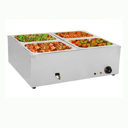 TEBAK Stainless Steel Heated Soup Pool Three Soup Pools Electric Soup tank Food Warmer Bain Marie With Temperature Control