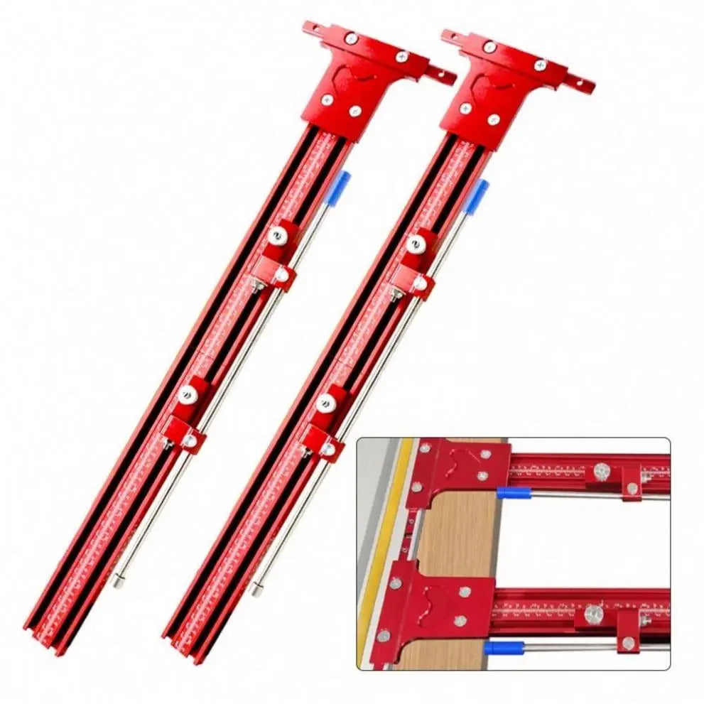 TEBAK Wood Working Tool Parallel Guide Rail System Woodworking Aluminum Guide Rail Joining Set Alloy Circular Saw Track Set