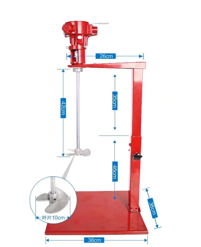 Tebak High Efficiency Mixing Soap Pneumatic Lifting Dispersing Liquid Washing 20 L-200 L Mixer Machine