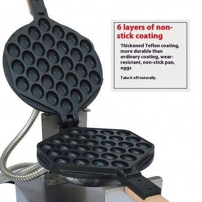 Digital Display Electric HK QQ Egg Machine Electric HK Egg Cake Oven Egg Cake Waffle Maker