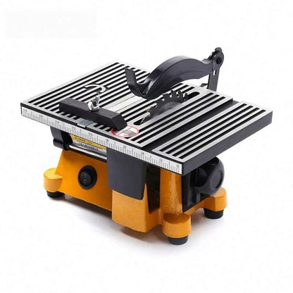 TEBAK 60W Multifunction Mini Bench Saw for Cutting Wood Copper Aluminium Mini Table Saw Mini Cutting Machine DIY Model Cutting