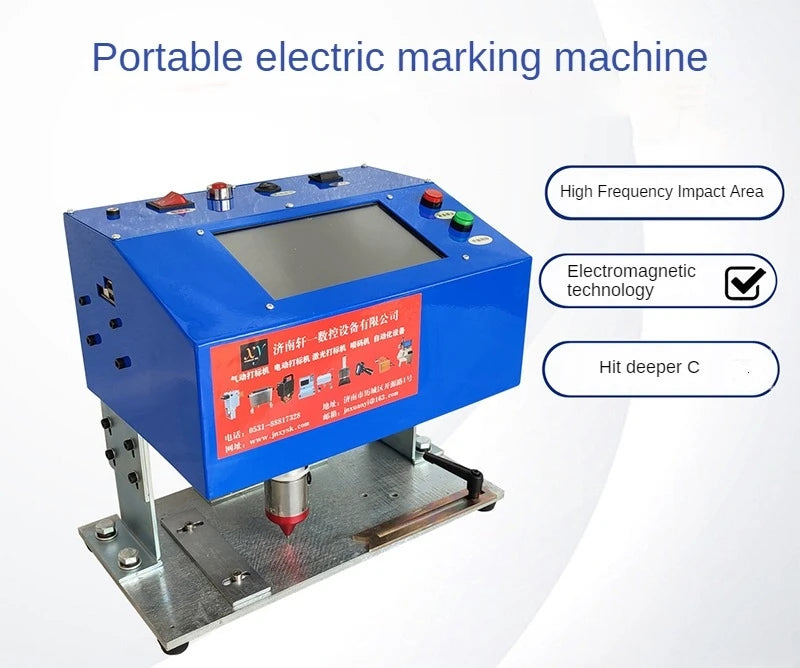 TEBAK XY-24 16040/16090 Nameplate / Sign / Serial Number / Vin Number Dot Peen Marking Machine for Plate / Stainless