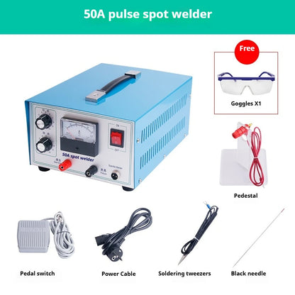 TEBAK 30/50/80/100A Mini Spot Welder Laser Spot Welding Machine Handheld Laser Welder for Gold/Silver Jewelry Processing