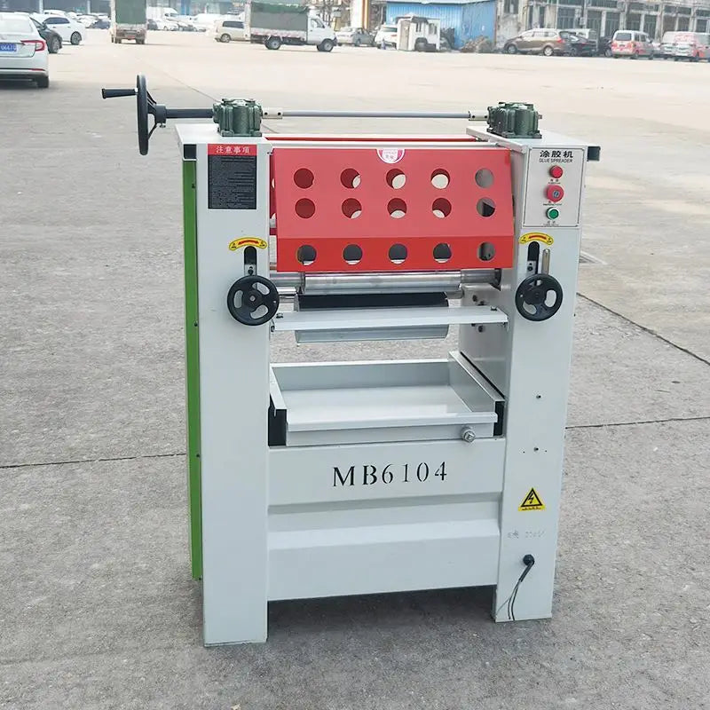 A TEBAK Single and Double Sided Wooden Board Glue Spreader Machine for Wood Panels Glue Roller Double Surface