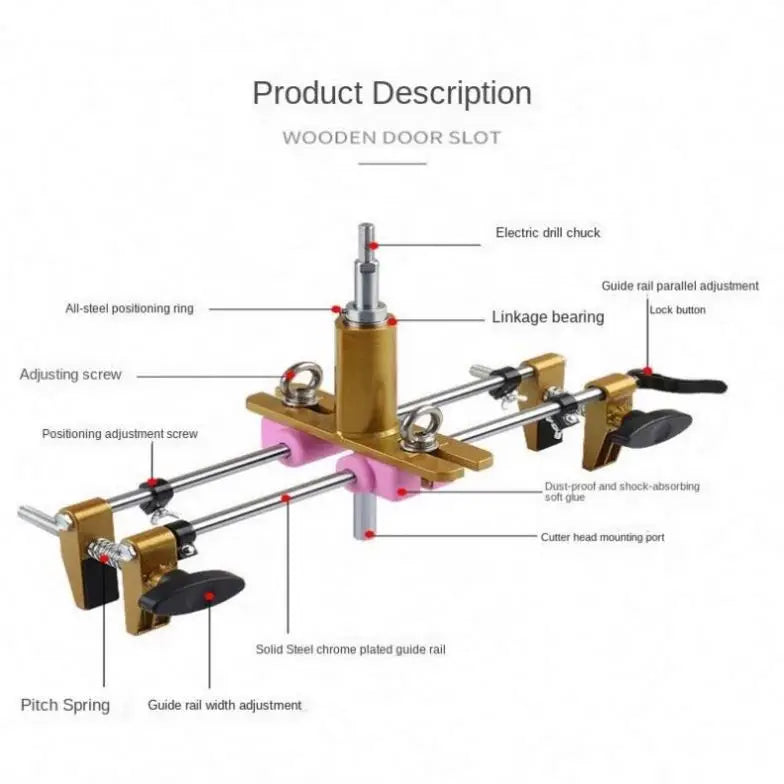 ANDUUK Hole saw New Tools Door Lock Opener Installation Mortising Fitting Jig Tools