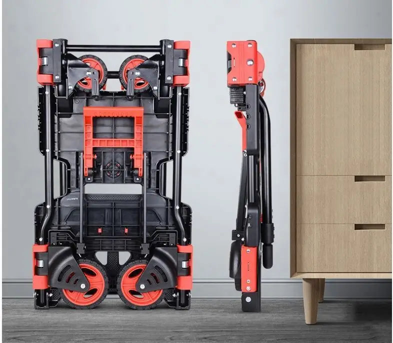 2024 Portable 150KG 2 in 1 Multi-funCtion Convertible Hand Truck Folding Trolley Transformable and Dual-purpose Platform
