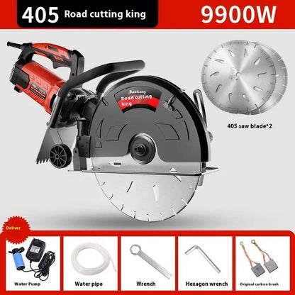 TEBAK Wall Slotting Machine Handheld Concrete Groove Slotting Grooving Machine Electric Wall Chaser Brick Wall Cutting Machine