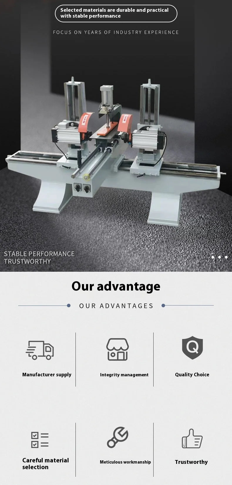 A TEBAK Factory Direct Woodworking Saw Double End Saw Five Dish Tenon Machine Hand Push Both Ends for Tenon