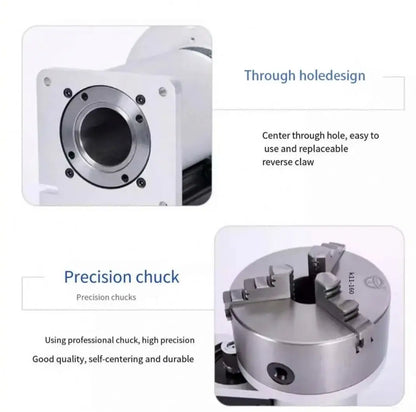 DM860S Driver Argon Arc Welding Laser Welding Polishing Turntable CNC Automatic Speed Regulating Welding Rotary Table Positioner