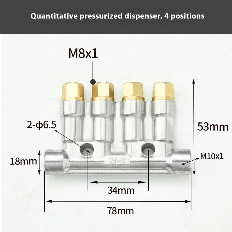 Type Quantified Decompression Thin Oil Distributor Lubrication Fitting Centralized Lubrication System