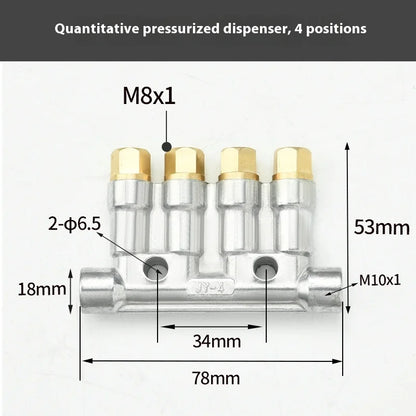 Type Quantified Decompression Thin Oil Distributor Lubrication Fitting Centralized Lubrication System