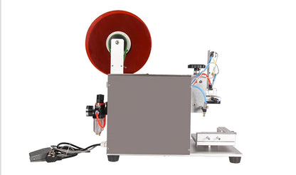 LT-60 Semi-Automatic Table-Top Electric Manual Labeling Machine for Flat Side Square Bottle Labeling Sticker Labeling Machine