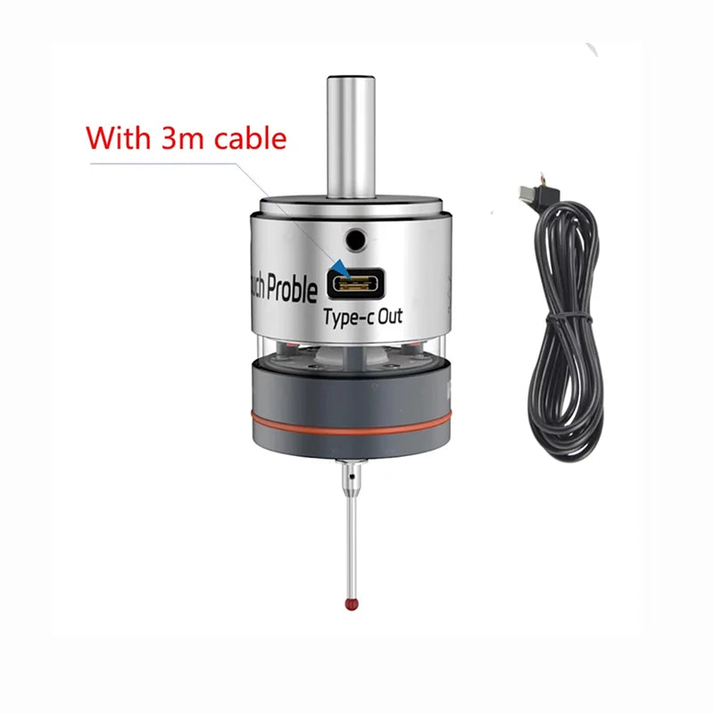 TEBAK CNC WP-500 V6 Anti-roll 3D Edge Finder Touch Probe to Find the Center Desktop Probe Compatible with mach3 Grbl