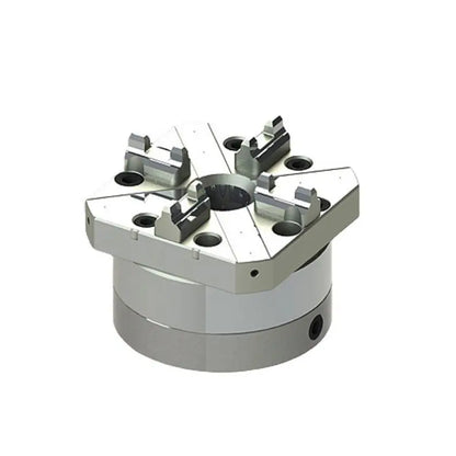 TEBAK HPEDM High Performance Pneumatic Collet Chuck Die Steel square 4 Jaw Single Head Pneumatic Chuck for Pipe Clamp Machine