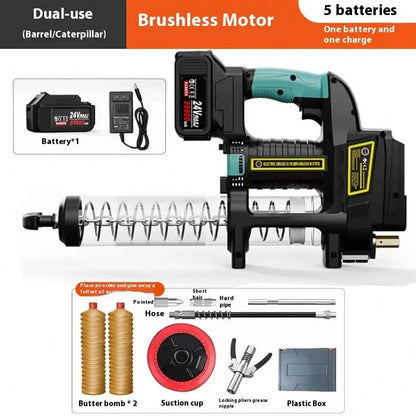 TEBAK for Sale Professional Rechargeable Battery Electric Grease Gun With 600cc 10000 Battery Grease Gun Cordless Grease Gun