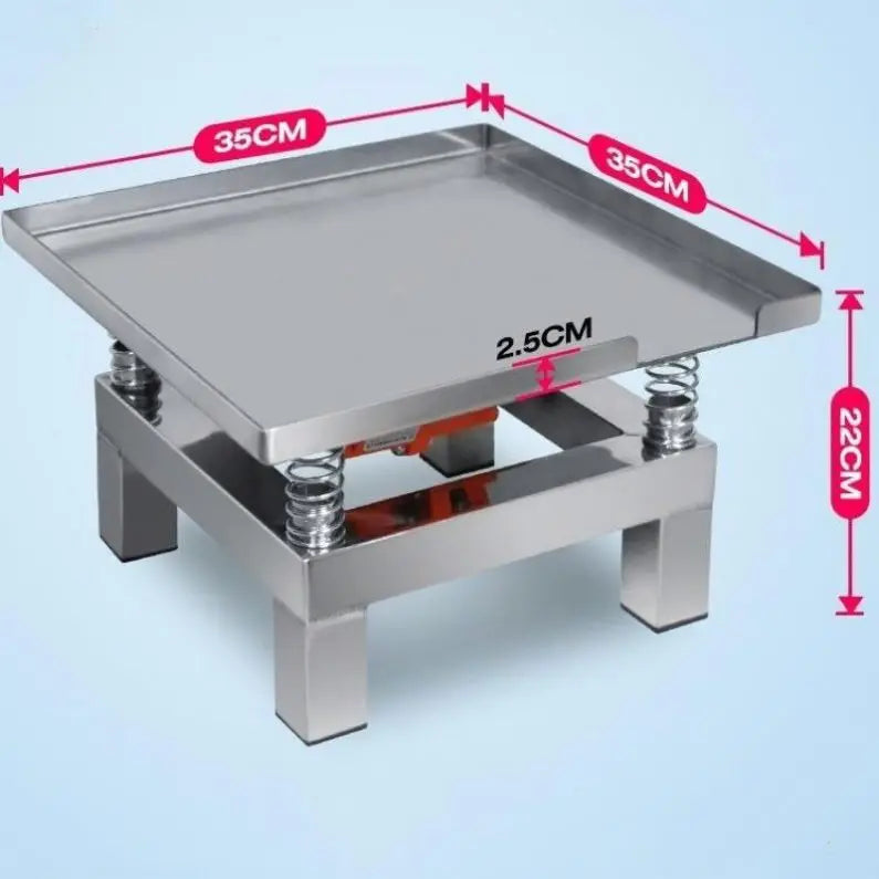 TEBAK Concrete Test Stainless Steel Miniature Vibrating Table Small Concrete Vibration Cement Mortar
