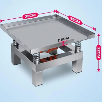 TEBAK Concrete Test Stainless Steel Miniature Vibrating Table Small Concrete Vibration Cement Mortar