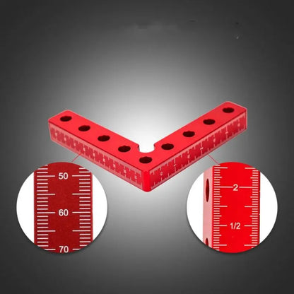TEBAK W-20 90 Degrees L-Shaped Auxiliary Fixture Splicing Board Positioning Square Angle with Clamp Fixed Clip Ruler Carpenter