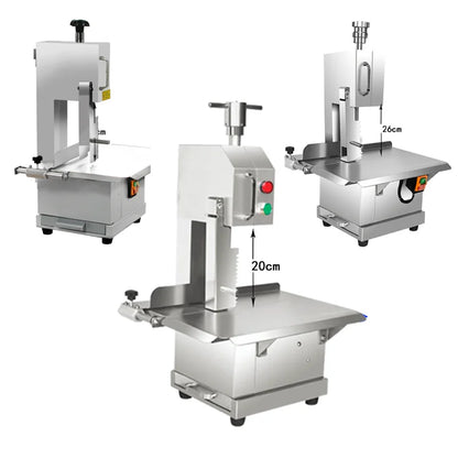 TEBAK Commercial Automatic Meat Bone Cutting Machine Stainless Steel Meat and Bone Cutting Machine Electric Frozen Saw
