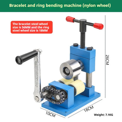 TEBAK Jewellery Tools Bangle Forming Tool Ring Forming Machine Jewelry Making Set Bracelet Pressing and Rounding Machine