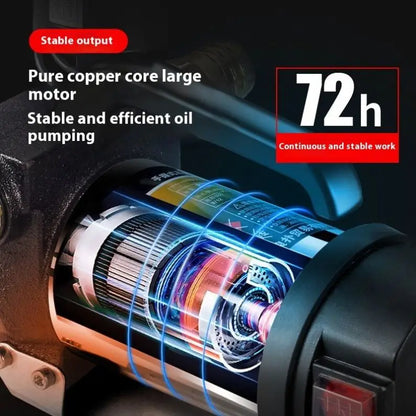 TEBAK Factory Portable Oil Transfer 12V24V220V Automatic Shutdown Electric Oil Pump for Extracting Grease Efficiently