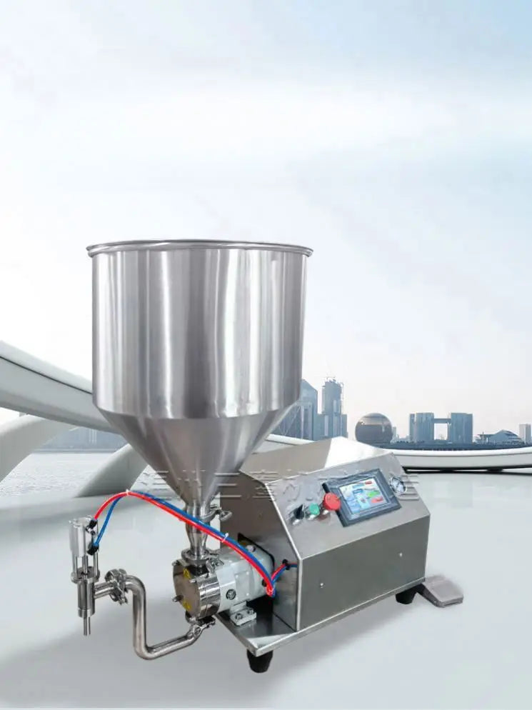 TEBAK Semi-automatic Servo Filling Machine Rotor Pump Bottle Bag Filler Peanut Butter Chocolate Cream Paste Filling Machine