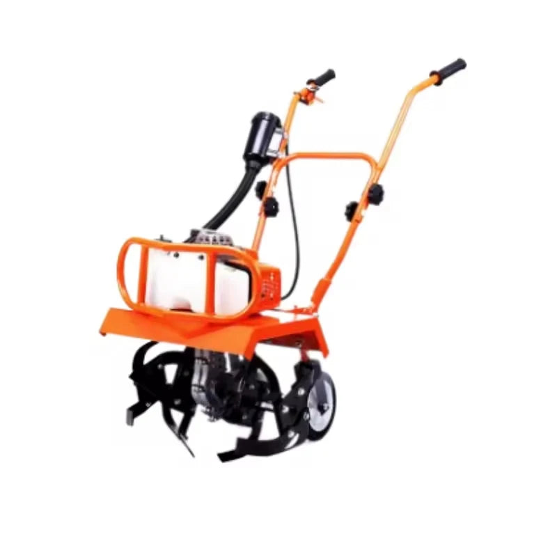 High Quality Small Hand Push Micro Tiller Cultivator Agricultural Gasoline Rotary Cultivator Farm Bulldozer