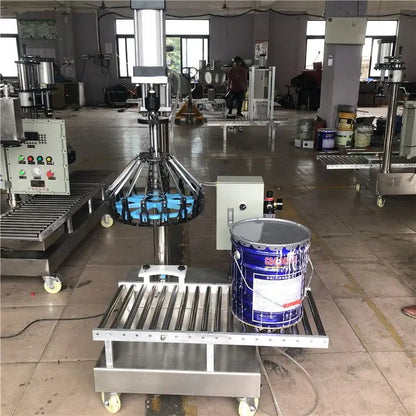 XSH-17 TEBAK Industrial Viscous Liquid Automatic Car Wall Putty Paste Oil Paint Bucket Tank Filling Machine