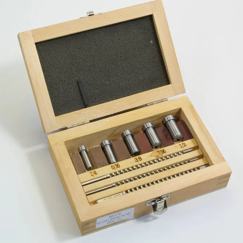 TEBA HSS Metric Keyway Broach Sets with Shim Hss Metric Keyway Broach Set Customized Lathe Broaching Tool