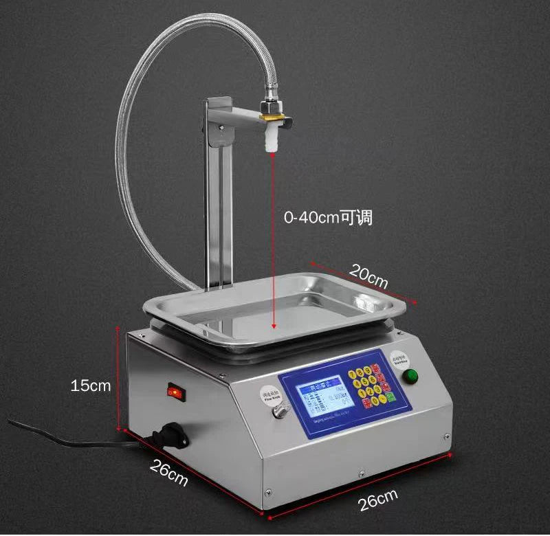 TEBAK CSY-L17 High-Quality Semi-Automatic Weighing Gear Pump Filling Machine for Paste Honey, Shampoo, Cosmetic Cream