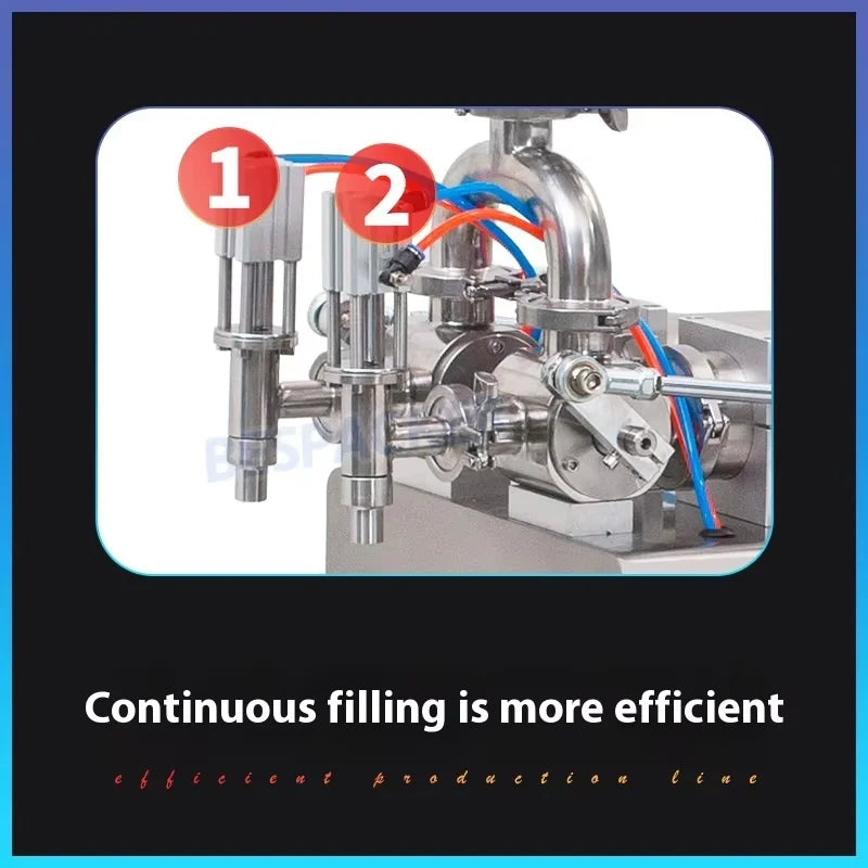 TEBAK G2WLD-1000HM Double Head Heating Pneumatic Paste Viscous Sauce Honey Machine for Beverages Chemicals Filling Machine