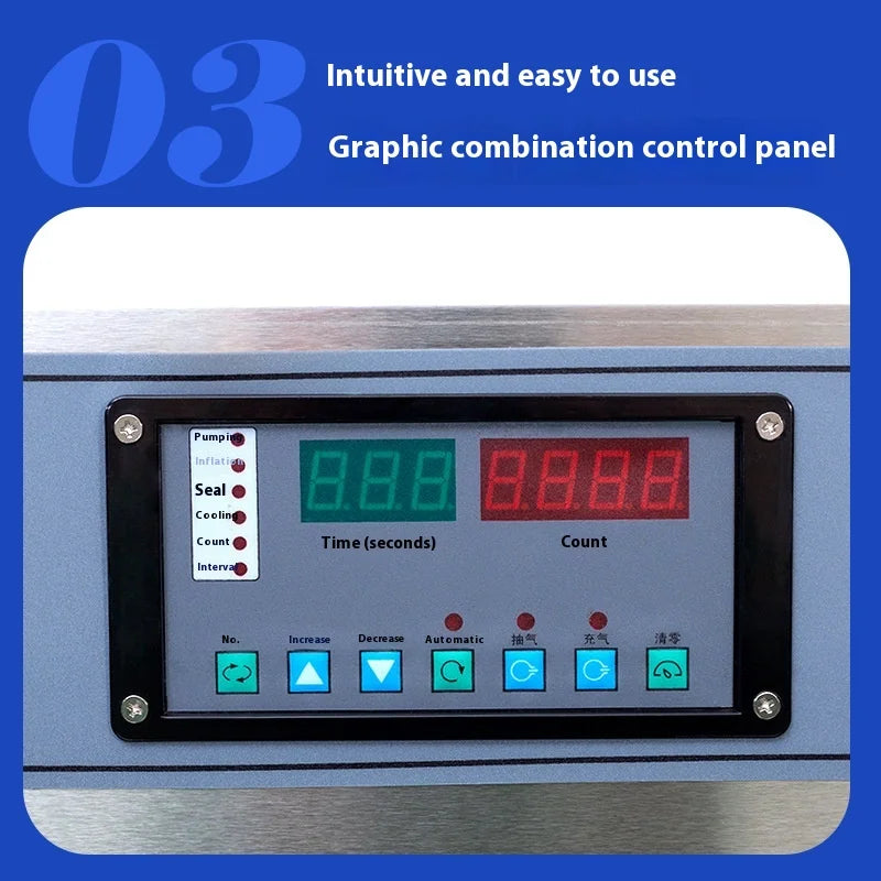 ANDUUK Commercial Electric Vertical Vacuum Sealer Machine for External Food Packaging for Wood Cases New Condition for Commodity