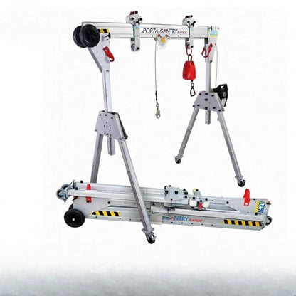 TEBAK 1T-5T Foldable Mini Aluminum Mobile Gantry Crane/Aluminium Light Duty Mini Lifting Adjustable Portable Gantry Crane