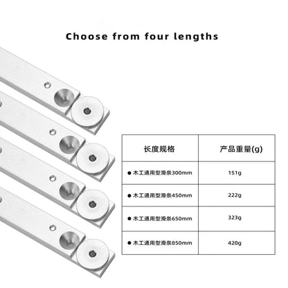 TEBAK W-10 Woodworking DIY Tools 300/450/650/850mm Aluminium Alloy Miter Bar Miter Slider Table Saw Miter Gauge Rod