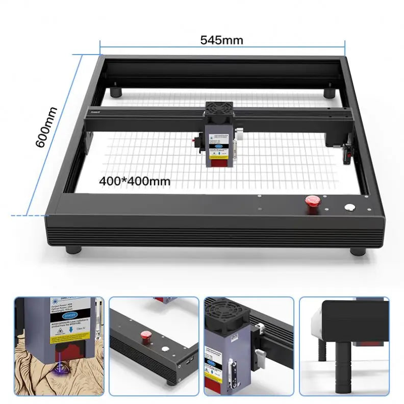 TEBAK 10W 20W Portable Mini 3d Small DIY Laser Engraving Machine Cutting and Engraving Kit for Metal Wood Glass Plastic