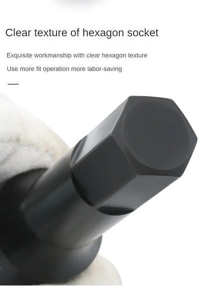 TEBAK 1pcs Metric 1/2 Inch Hexagon Screwdriver Bit Security Bit Set Hex Slotted Star Bit