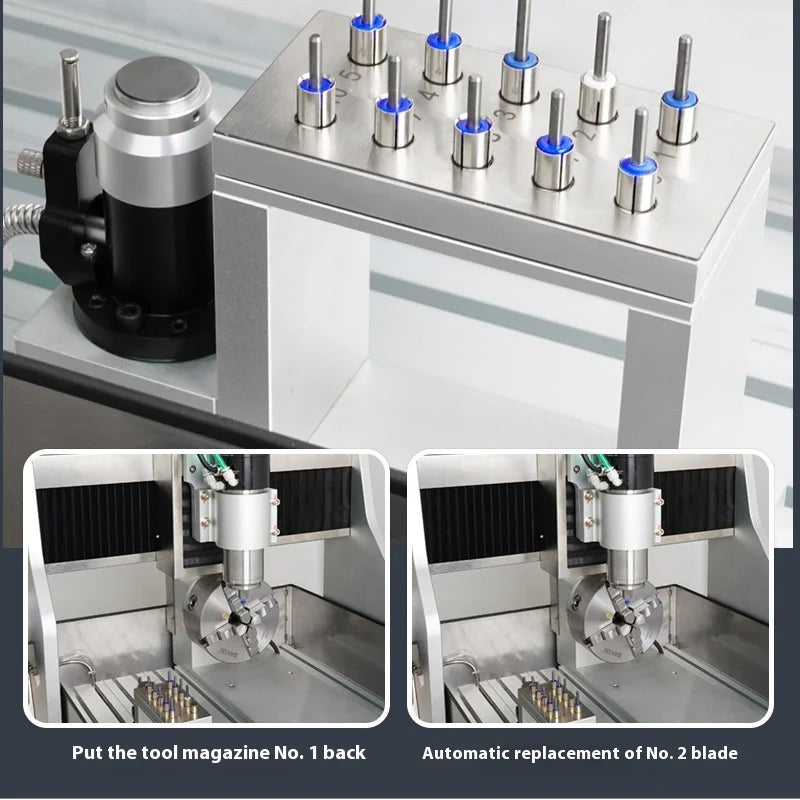 TEBAK JY-17 numerical control engraving machine fully automatic tool changing four-axis square rail precision engraving machine