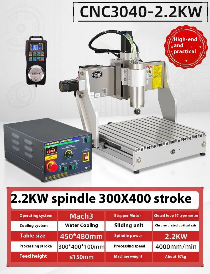 TEBAK JY-02 Mini Cnc Engraver  3040 Industrial Engraving 3axis 4axis CNC Milling Machine 1.5KW 2.2KW Carving Equipment