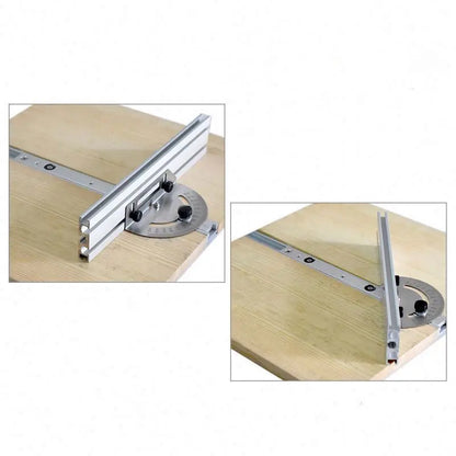 Miter Gauge Aluminum Profile Fence With Track Stop Table Saw Router Miter Gauge Saw Assembly Ruler for Woodworking Tools DIY