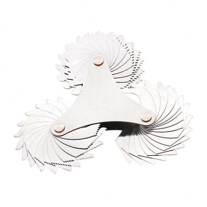 TEBAK Screw Gauge Set Thread Pitch Gage 52 Blades 60 Degree Metric 55 Degree Whit Worth Lock Thread Pitch Gage Feeler Gauge