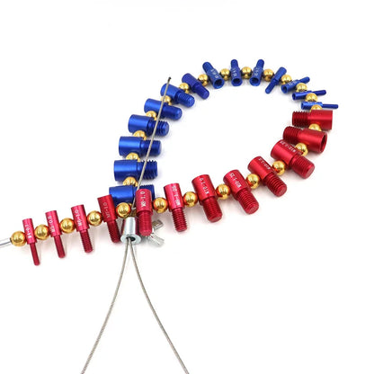 TEBAK 26PCS Male/Female Thread Identifier Gauges Nut & Bolt Thread Checker Set Inch and Metric Nuts Thread Identifier