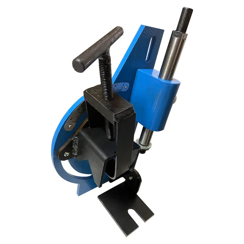 A TEBAK PN-1/2A Manual Pipe Notcher Hole Saw Nothcer Tube/Pipe Saw Notcher 2" Capacity Tube Pipe Stainless Steel Shaft