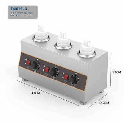 TEBAK Commercial Electric Sauce Bottle Warmer Processing Chocolate Cheese Butter Oyster Sauce Electric Hot Sauce Bottle Heater