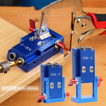 TEBAK W-108 Aluminum Alloy Heavy Duty Pocket Hole Fixture System Pocket Hole Jig Set