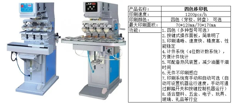 Medium Two-Color Shuttle Pad Printing Machine Leather Fabric Two-Color Pad Printing Plastic Shell Two-Color Pad Printing Machine