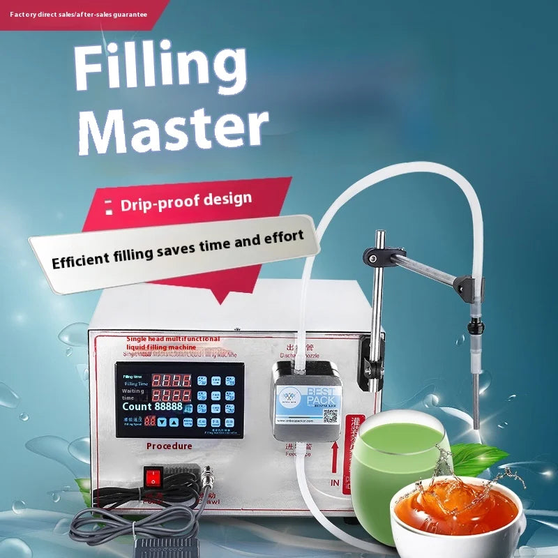 TEBAK XK-780 SemiAutomatic Electrical Commercial Bottle Digital Control Pump Laundry Deterge Oil Beverage Liquid Filling Machine