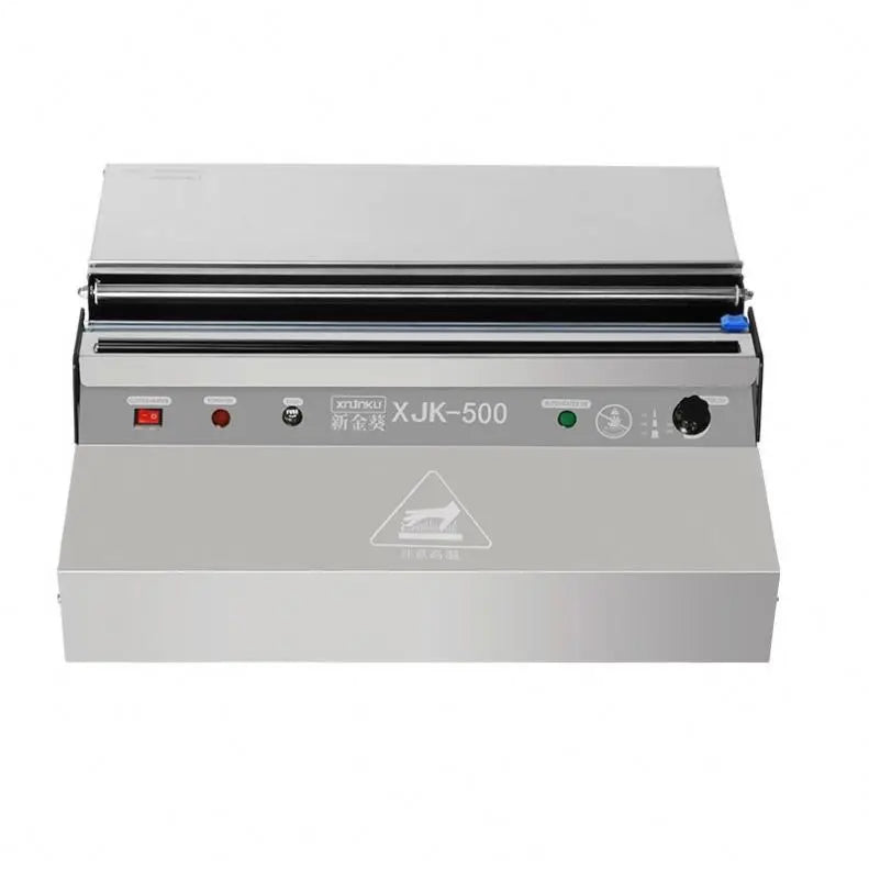 TEBAK Semi-automatic Supermarket Handheld Food Meat Cheese Fruit TableTop Cling Film Wrap Cutting Sealing Packaging Machine