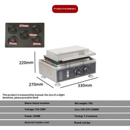 the Doughnut Maker New Commercial Restaurant Equipment Kitchen Donut Machine Donut Making Machine Snack Equipment