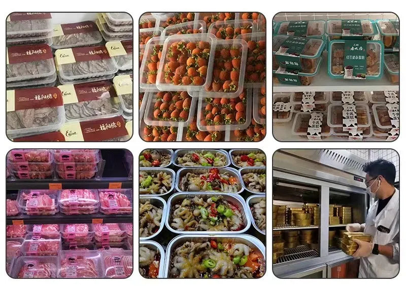 TEBAK Customized Packaging Design Electric Round Aluminum Foil Container Lid Box Trays Sealer Heat Sealing Machine for Sale